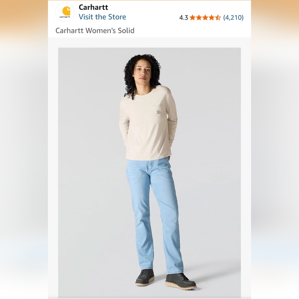 Carhartt Long Sleeve Tee Qty 1 - Picture 2 of 16